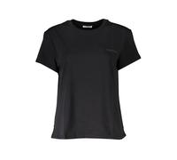 Patrizia Pepe Black Organic Cotton Women T-Shirt - S