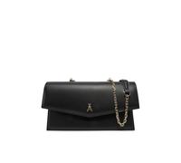 PATRIZIA PEPE Borsa a tracolla in pelle di vitello liscia co Fly in metallo. Manicotto in pelle staccabile con moschettoni e tracollina in catena con spallaccio in pelle staccabile. nero Taglia Unica