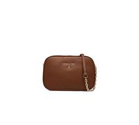 PATRIZIA PEPE Borsa a Tracolla Piccola in Pelle, Cuoio, 19,5 x 13 x 6 cm, con Catena e Tasca Interna