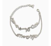 Patrizia Pepe Bracciale in Metallo Colore Argento e Cristallo Donna