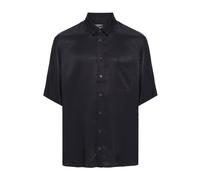 Patrizia Pepe - Camicia a maniche corte testurizzata - - Shirts - Uomo - Blu - 2XL