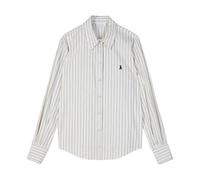 Patrizia Pepe - Camicia a Righe Slim Fit in Popeline - - Blouses & Shirts - Donna - Bianco - L