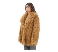 Patrizia Pepe - Cappotto in Faux Fur - - Jackets - Donna - Beige - M
