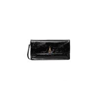 PATRIZIA PEPE Clutch Soft in Pelle Lucida Nera 32x16x7 cm