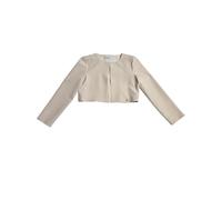 Patrizia Pepe giacca corta in tessuto crepe rosa cipria YXXL