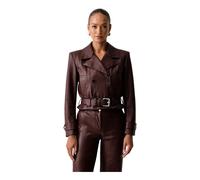Patrizia Pepe - Giacca Doppiopetto con Cintura - - Jackets - Donna - Marrone - M