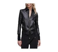 Patrizia Pepe - Giacca in Pelle Blouson - - Jackets - Donna - Nero - M