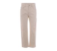 Patrizia Pepe - Jeans Dritti con Bottone con Logo - - Jeans - Donna - Beige - W25