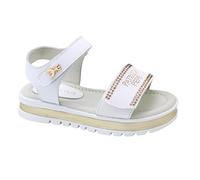 Patrizia Pepe Kids PK301.27_25 - Sandali piatti, EU, Bianco Platino, 25 EU