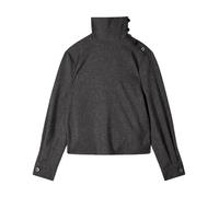 Patrizia Pepe - Maglia a collo alto strutturata - - Jackets - Donna - Grigio - S