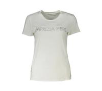 Patrizia Pepe - Magliette scintillante con scollo rotondo - - Tops - Donna - Bianco - M
