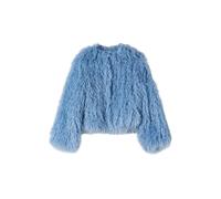 Patrizia Pepe pelliccia ecologica bambina celeste YXXL