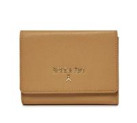 Patrizia Pepe - Portafoglio medio con bottone in pelle martellata, Beige