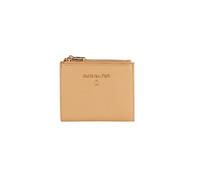 Patrizia Pepe - Portafoglio piccolo doppia zip in pelle martellata, Beige