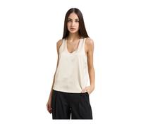 Patrizia Pepe - Satin Top - - Blouses & Shirts - Donna - Beige - M
