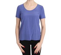 Patrizia Pepe Silk Purple Short Sleeve Casual Top Blouse - IT44|L
