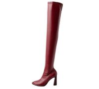 Patrizia Pepe - Stivali sopra il ginocchio - - Shoes - Donna - Rosso - 39 EU