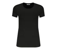 PATRIZIA PEPE T-SHIRT MANICHE CORTE DONNA NERO