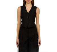 Patrizia Pepe - Tailored Twill Vest - - Jackets - Donna - Nero - XS
