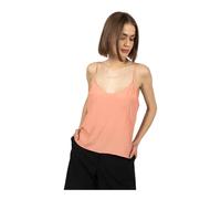 Patrizia Pepe - Top Smanicato con Scollo a V - - Tops - Donna - Arancione - S