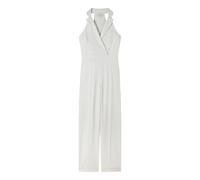 Patrizia Pepe - Tuta intera a doppiopetto in crêpe - - Jumpsuits & Playsuits - Donna - Bianco - S