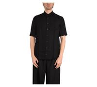 Patrizia Pepe - Viscose Twill Shirt - - Shirts - Uomo - Nero - M