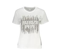 Patrizia Pepe White Cotton Women T-Shirt - M