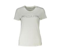 Patrizia Pepe White Organic Cotton Women T-Shirt - M