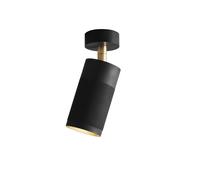 Patrone Plafoniera Singola Nero Brunito Ottone