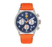 Patrouille de France Orologio Athos 7 - Cronografo - Pelle Arancione, Cinghia