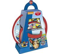 PATRULLA CANINA |Set di stoviglie per bambini bicolore - Set composto da 3 pezzi: Piatto, ciotola e bicchiere per bambini - Set di stoviglie per bebé con base di silicona - Senza BPA