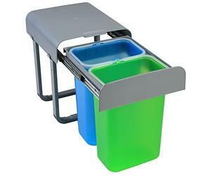 PATT2-EKO Pattumiera sottolavello 2 cesti scorrevole estraibile