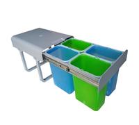 PATT4 Pattumiera differenziata EKO4 cesti sottolavello cucina 32 L. (4x8 lt) [EEK: nessuna]