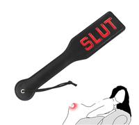 Patta in ecopelle, Uomo Multifunzione Regolabile Trasporto Toy Yoga Accessori, Frusta per Adulti in Pelle Nera, Materiale Morbido, Per Sensazioni Intense ma Controllate, Per Adulti Consenzienti