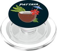 Pattaya Coco Cóctel en la Playa Vacaciones en Tailandia PopSockets PopGrip per MagSafe