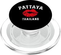 Pattaya Thailandia che si baciano labbra rosse, design invecchiato PopSockets PopGrip per MagSafe