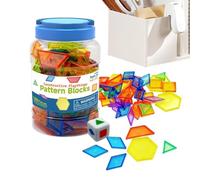 Pattern Blocks Transparent Educational Geometric Blocks Math Manipulatives