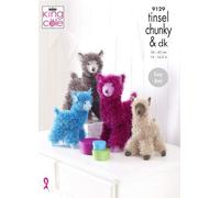 Pattern Di Maglieria Facile King Cole Tinsel Chunky E DK Alpaca 9129