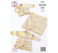 Pattern Di Maglieria Per Bambini King Cole DK Giacca Cardigan Coperta 5912