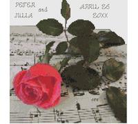 Pattern Di Punto Croce Solo Di Florashell - Campione Di Nozze - Musica E Amore