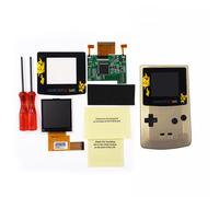 Pattern Len-8 Colors Backlight Screen LCD Kit For Game Boy Color GBC &Shell case