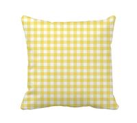 Pattern Pastel Yellow Gingham That Is White Pale Retro Fodere Cuscini Lusso Fodera per Cuscino Moderne Copricuscino per Divano Casa Camera da Letto 45X45Cm