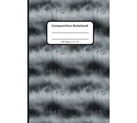 Patterns Composition Notebooks, 160 Pages, 6" x 9" , Ruled Paper, A Foggy Meadow Pattern Covers