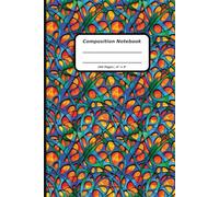 Patterns Composition Notebooks, 160 Pages, 6" x 9" , Ruled Paper, A Stained Glass Pattern Covers