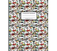 Patterns Composition Notebooks, 200 Pages, 8.5" x 11" , Ruled Paper, A Collage of Geometric Shapes Pattern Covers
