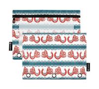 Patterns_Scandinavian Christmas-09 - Custodia tascabile per raccoglitori a 3 anelli, con fori per raccoglitore, per articoli di cancelleria scolastici, fantasi_scandinavo Natale-09, 1 misura ex2,
