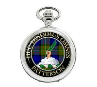 Patterson Scozzese Clan Crest Full Hunter Orologio da tasca