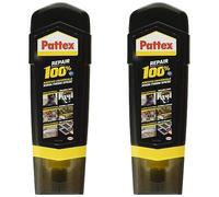 Pattex 100% Multiuso Universale, Colla Trasparente con Forte Presa Iniziale, Attaccatutto Forte per Metallo, Plastica, Legno, Pietra, ecc., 1x100g (Confezione da 2)