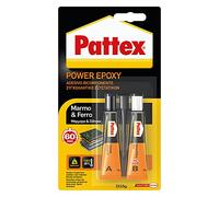 Pattex 1659548 Adesivo Epossidico per Marmo e Ferro, 15 g + 15 g