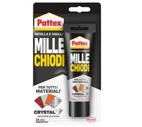 PATTEX - 2449235 - Colla Pattex Millechiodi Crystal - 90 gr - trasparente - Pattex - 101087 - Conf. da 1 Pz.